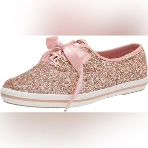 Keds x Kate Spade Rose gold glitter sneakers